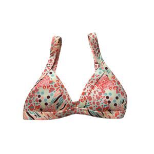 NEW OneOne Kameron Bikini Top Vibrant Animal Geometric Floral Print Size Medium